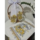 Рушник сіро-золотий